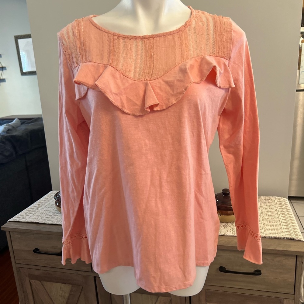 Hannah pink long sleeve top